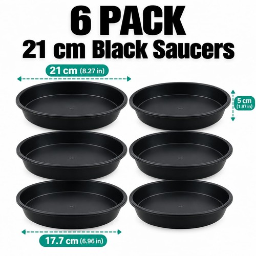 Pack black plastic - 6,