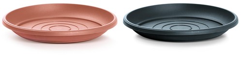 Round plastic water plant pot - round,