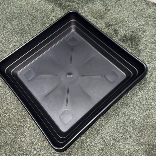 Square plant pot - plant, black