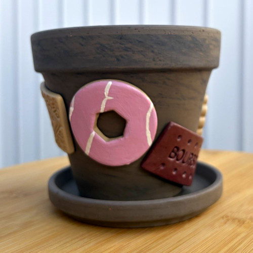 Terracotta dark grey - terracotta, &