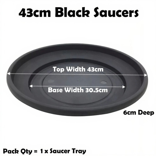 Round plastic plant pot saucer - round,