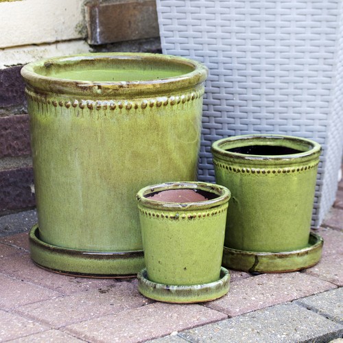 Green glaze ceramic - green,