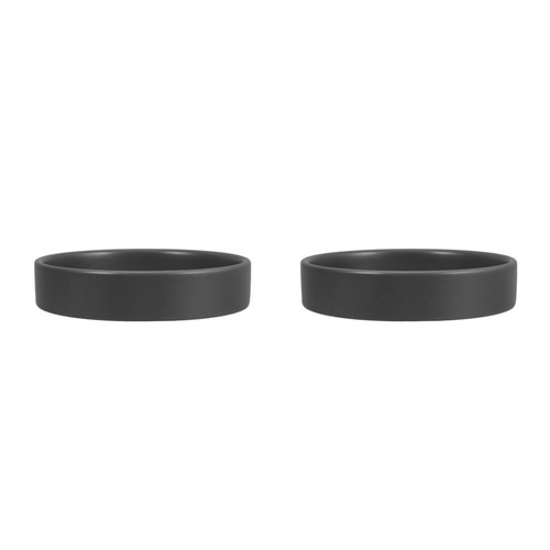 2pcs grey ceramic pot - pot, saucers