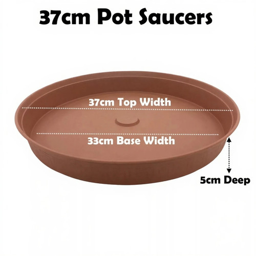 37cm plant pot saucer drip - 37cm,