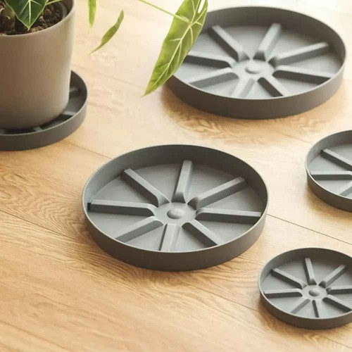 Round plastic water plant - water, pot