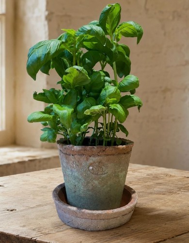 Antique terracotta planter - terracotta,