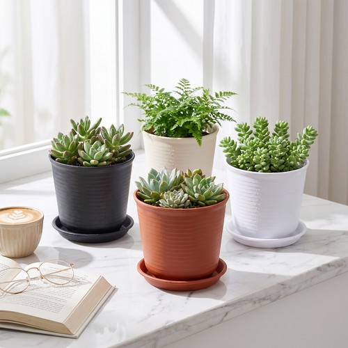 Pack plastic plant pots - pack,