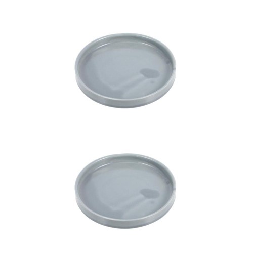 2pcs ceramic flower - ceramic, saucer