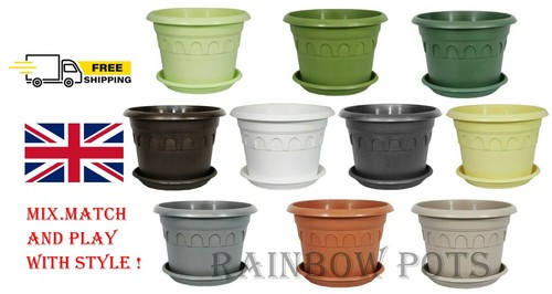 Plastic plant pots - plant, decor
