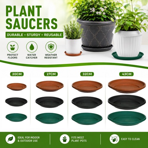 Plastic saucer base round - saucer,