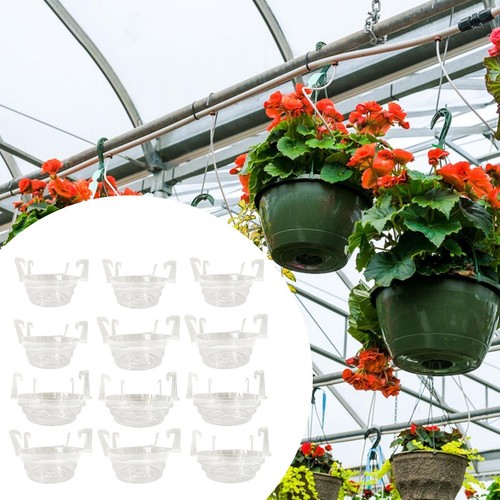 Pack clear flower pot - 12,