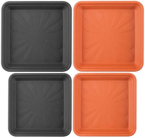 Square plastic plant pot - plant,