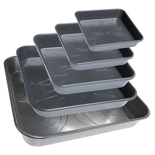 Square plant pot saucer tray - pot,